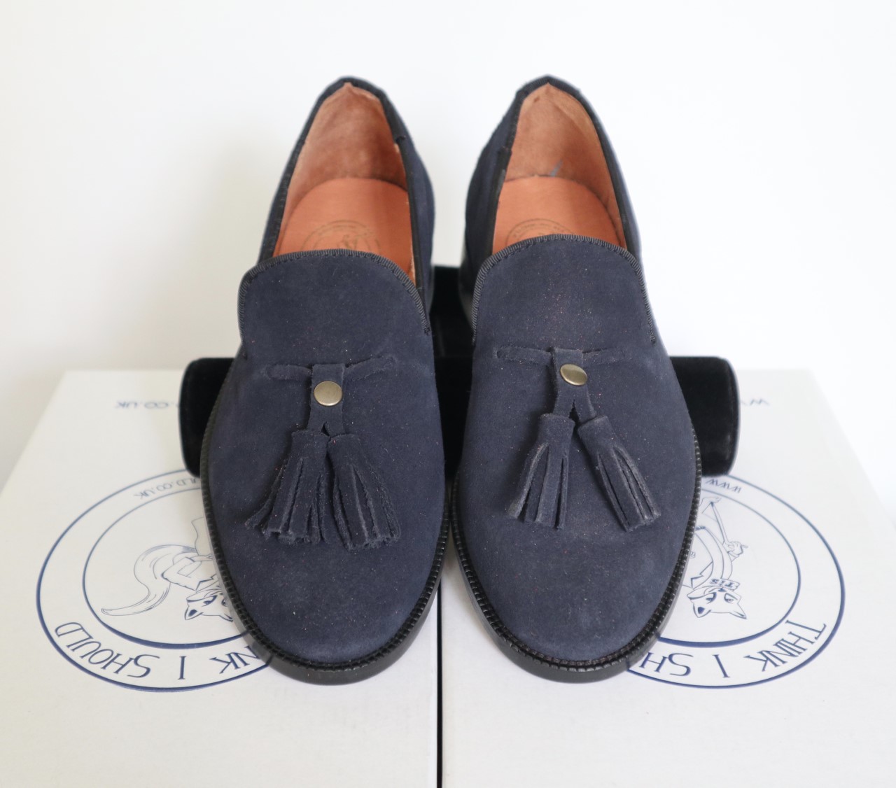 Navy Loafers
